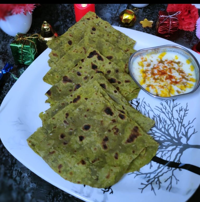 Besan palak paratha
